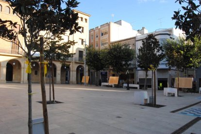 La plaça de l’Ajuntament de Mollerussa on s’ubicarà la Store.