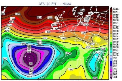 Mapas de previsión para la próxima semana