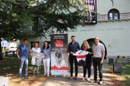 Un momento de la presentación de la prueba, en la sede del Consell Comarcal de l’Alta Ribagorça.