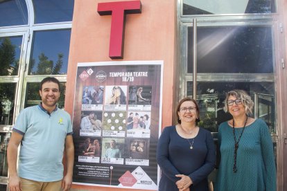 Presentación ayer en Tàrrega de la nueva cartelera teatral.