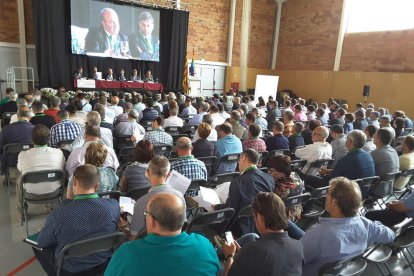 Un moment de l’assemblea de la Federació de Cooperatives celebrada ahir a Bordils.