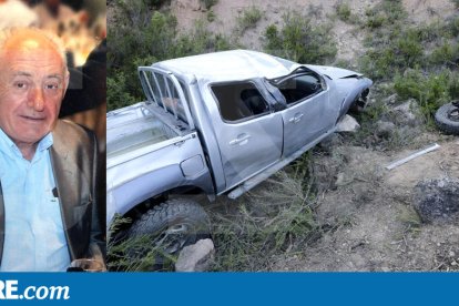 El totterreny 'pick-up' que conduïa la víctima va quedar en aquest estat després de l'accident.