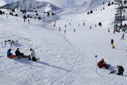 Alta afluència a les pistes d’esquí lleidatanes.