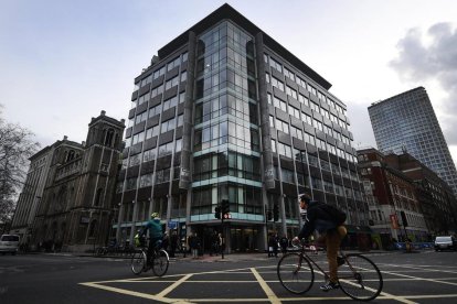 Sede de la consultora británica Cambridge Analytica en Londres.