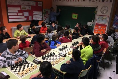 Unos 60 escolares en el Torneo de Ajedrez de Les Pallargues