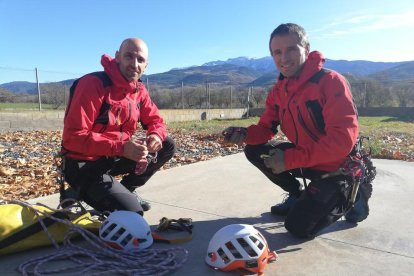 Pere Serral i Dani León, del GRAE de la Seu d’Urgell.