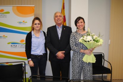 Àngels Marzo, juntament amb Joan Trull i Àngels Moreno.