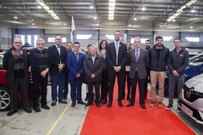 La inauguración ayer de la feria Agr’auto de Agramunt.