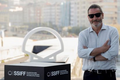 Enrique Urbizo, ahir al Festival de Cine de Sant Sebastià, on va presentar la sèrie ‘Gigantes’.