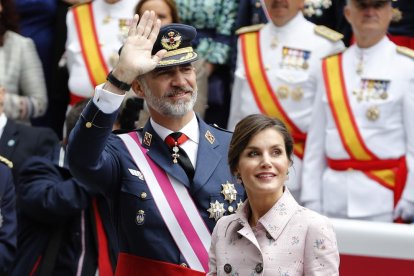 El rey Felipe, acompañado por la reina Letizia, presidieron en Logroño del Día de las Fuerzas Armadas.