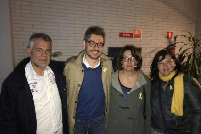 Els tres representants de Ponent, amb la nova presidenta.