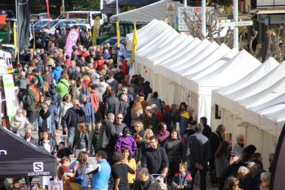 El buen tiempo llenó de público el recinto habilitado para celebrar la Fira de Tardor de Sort. 