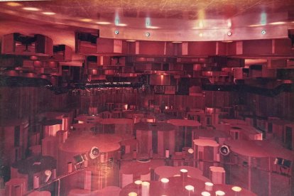 La disco per dins. L'interior de la sala el 1973