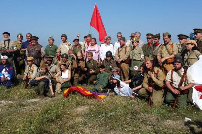 Recreacionistes a l’homenatge a Bellcaire d’Urgell.