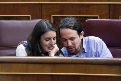 Imatge d’arxiu d’Irene Montero i Pablo Iglesias.