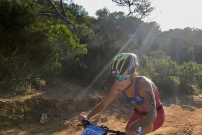 Anna Vallverdú, durante su participación en el Europeo.