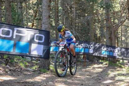 Blanca Vallès, durante la disputa del Campeonato de España.