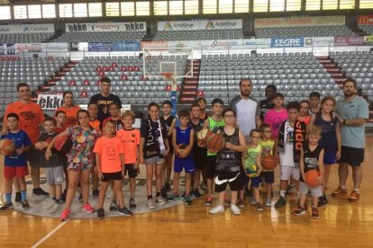 Quino Colom i Jorge Serna visiten el campus del Força Lleida