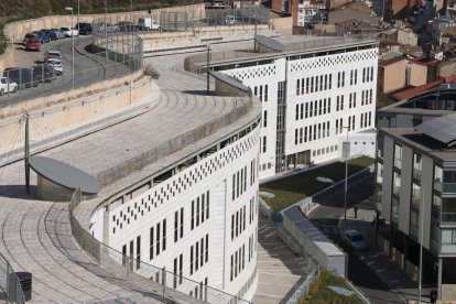 Vista aérea de la sede judicial en el Canyeret. 