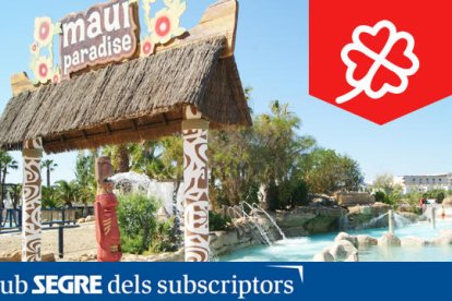 Una de les zones temàtiques del parc aquàtic Aquopolis.