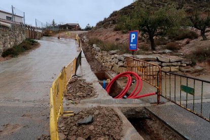 Los trabajos, ya iniciados, se han interrumpido por la lluvia de los últimos días.