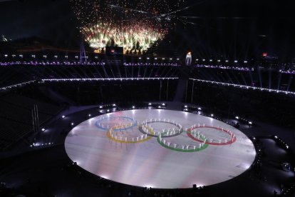 L’estadi olímpic de Pyeongchang va acollir ahir la cerimònia de cloenda dels Jocs d’Hivern.