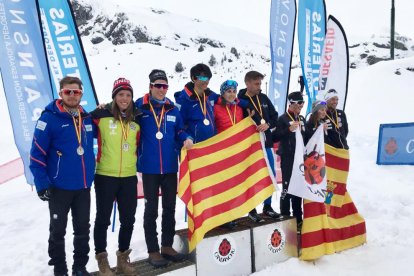 El primer equipo catalán, formado por los leridanos Sergi Brau, Marta Cester y Jaume Pueyo, fue campeón absoluto en relevos.