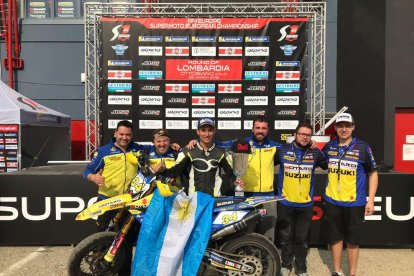 El Suzuki Grau Racing, podio en Supermoto 