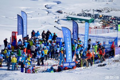 Las pistas de Baqueira durante la jornada de ayer.