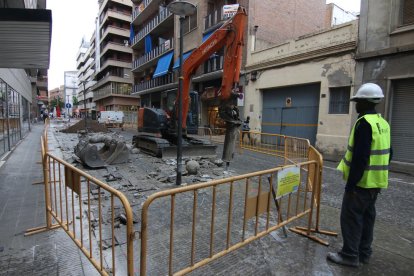 General Brito, potes enlaire per les obres de remodelació del barri