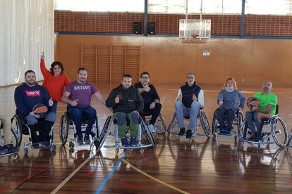 Primera sessió de l’equip de bàsquet adaptat del CB Pardinyes