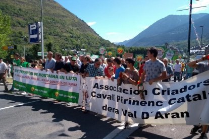 Un moment de la manifestació