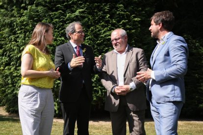 El president de la Generalitat, Quim Torra, a Brussel·les aquest dimecres amb