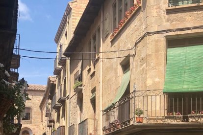 Una imagen de la sesión fotográfica en el centro de Solsona.