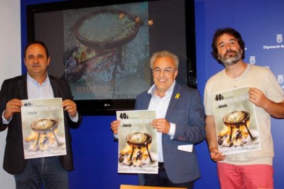 Presentació del cartell del concurs, ahir a la Diputació de Lleida.