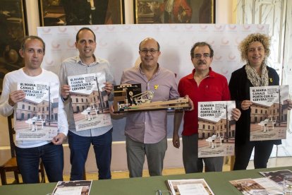 Presentación ayer en Cervera de la nueva edición del ‘Maria Canals’.