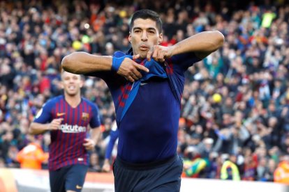 Luis Suárez va fer un ‘hat-trick’ i va dedicar els gols als seus tres fills, entre ells el nounat Lautaro.