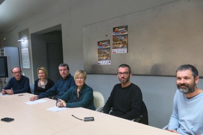 Sotorra, Bayo, Parra, Rovira y Liesa, ayer durante la presentación. 