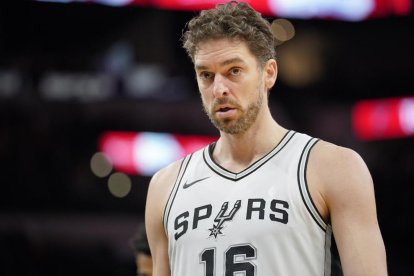 Pau Gasol, en un partit dels Spurs.