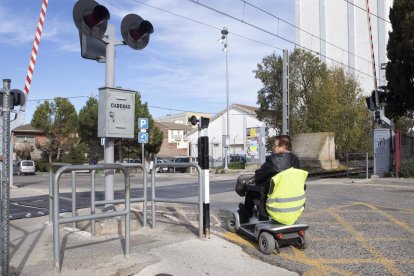 Les vies del tren a Cervera.