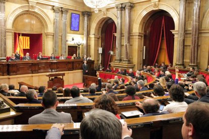 Vista general d’una sessió del Parlament, en la legislatura anterior.