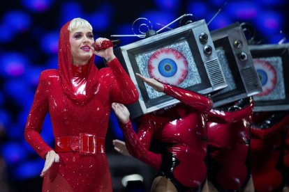 Katy Perry, la noche del jueves en el Palau Sant Jordi de Barcelona.