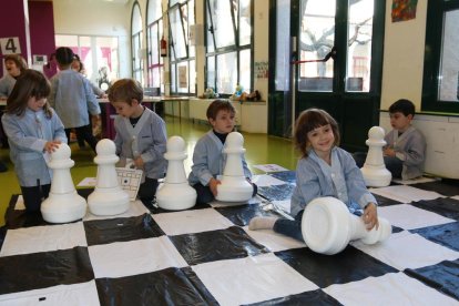 Alumnos de P4 del centro educativo tomaron parte en esta iniciativa.