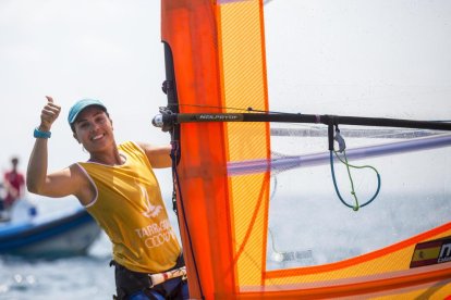 Blanca Manchón se colgó la medalla de oro durante la jornada de ayer.