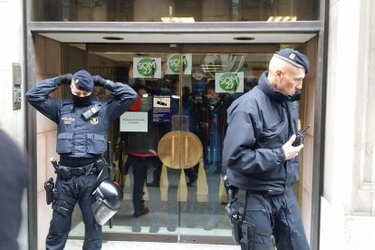 Roch, dentro de las oficinas de la Fiscalía Superior de Catalunya.