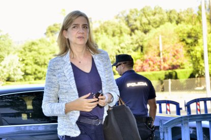 Cristina de Borbón, durante el juicio del caso Nóos en Palma.