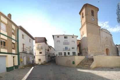 Vista del centro de la población oscense de Camporrells.