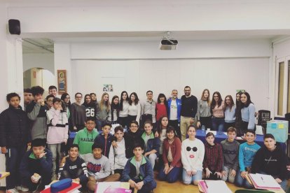 Los alumnos de 2º de la ESO de les Dominiques que han participado en el proyecto.