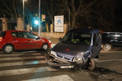 Estado en el que quedó uno de los coches implicados.