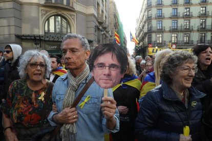 Alguns participants en la manifestació.